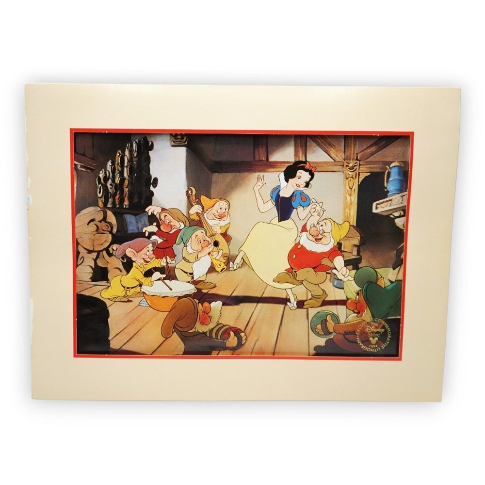 Snow White & the Seven Dwarfs Exclusive‎ Commemorative Lithograph 1994